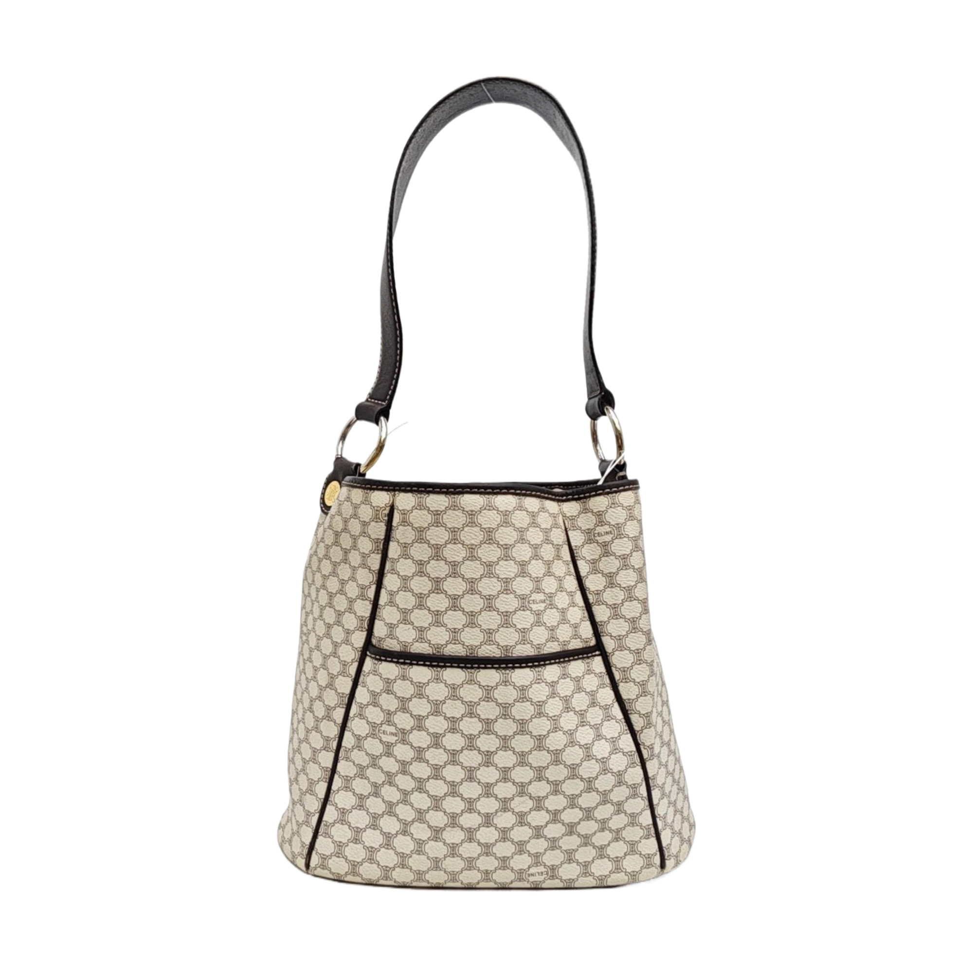 Coated Canvas Tote Bag Beige
