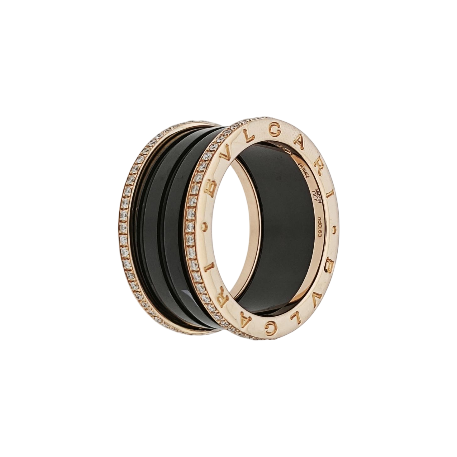 B.ZERO1 18k Rose Gold Ring EU 60