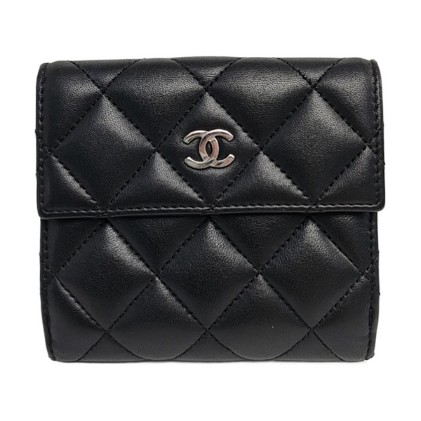 Quilted Lambskin Wallet Black