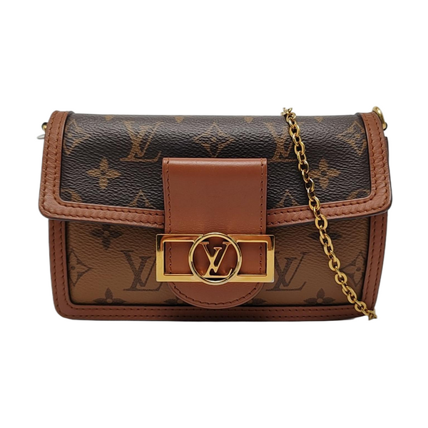 DAUPHINE WOC Monogram Coated Canvas Brown