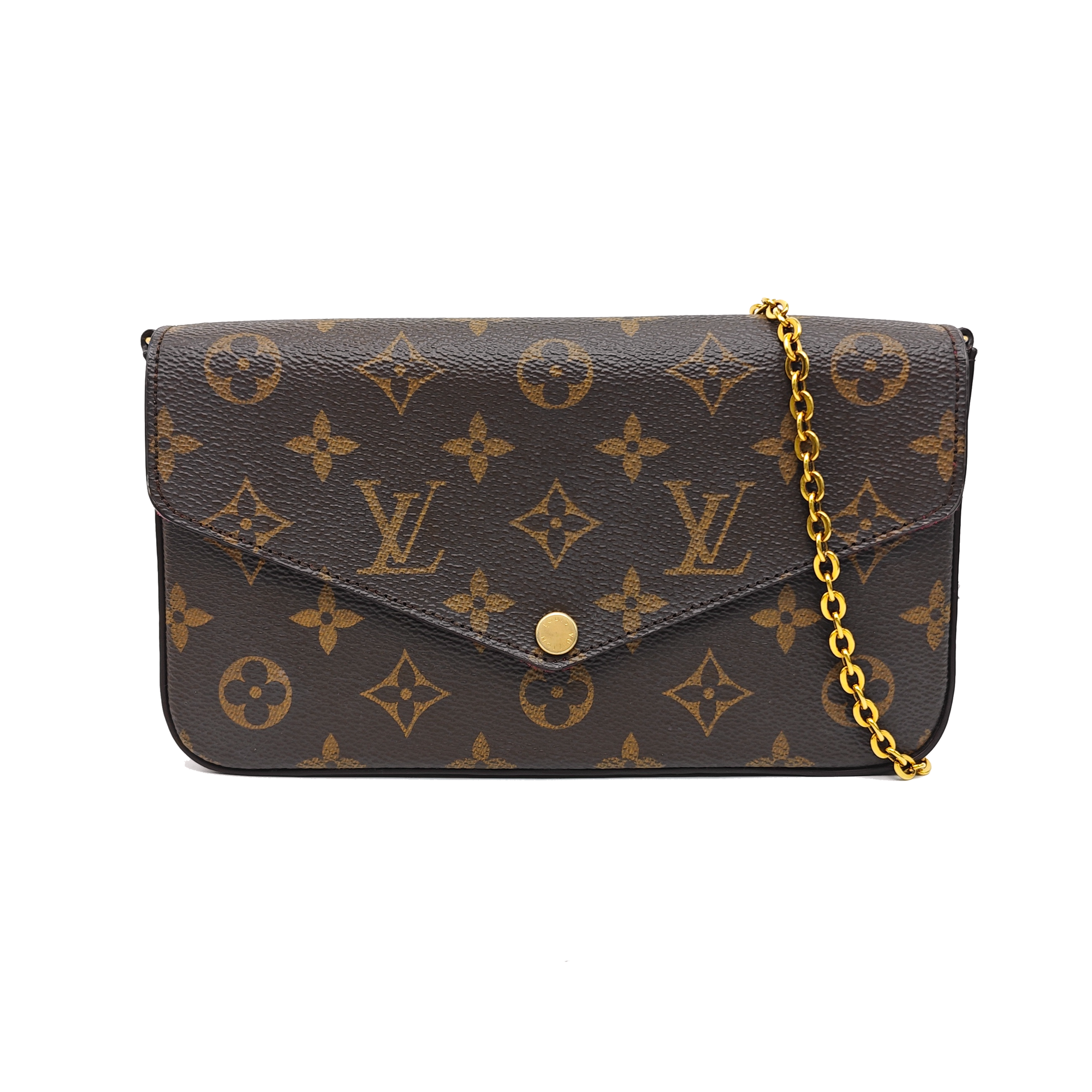 FÉLICIE Monogram Coated Canvas Brown