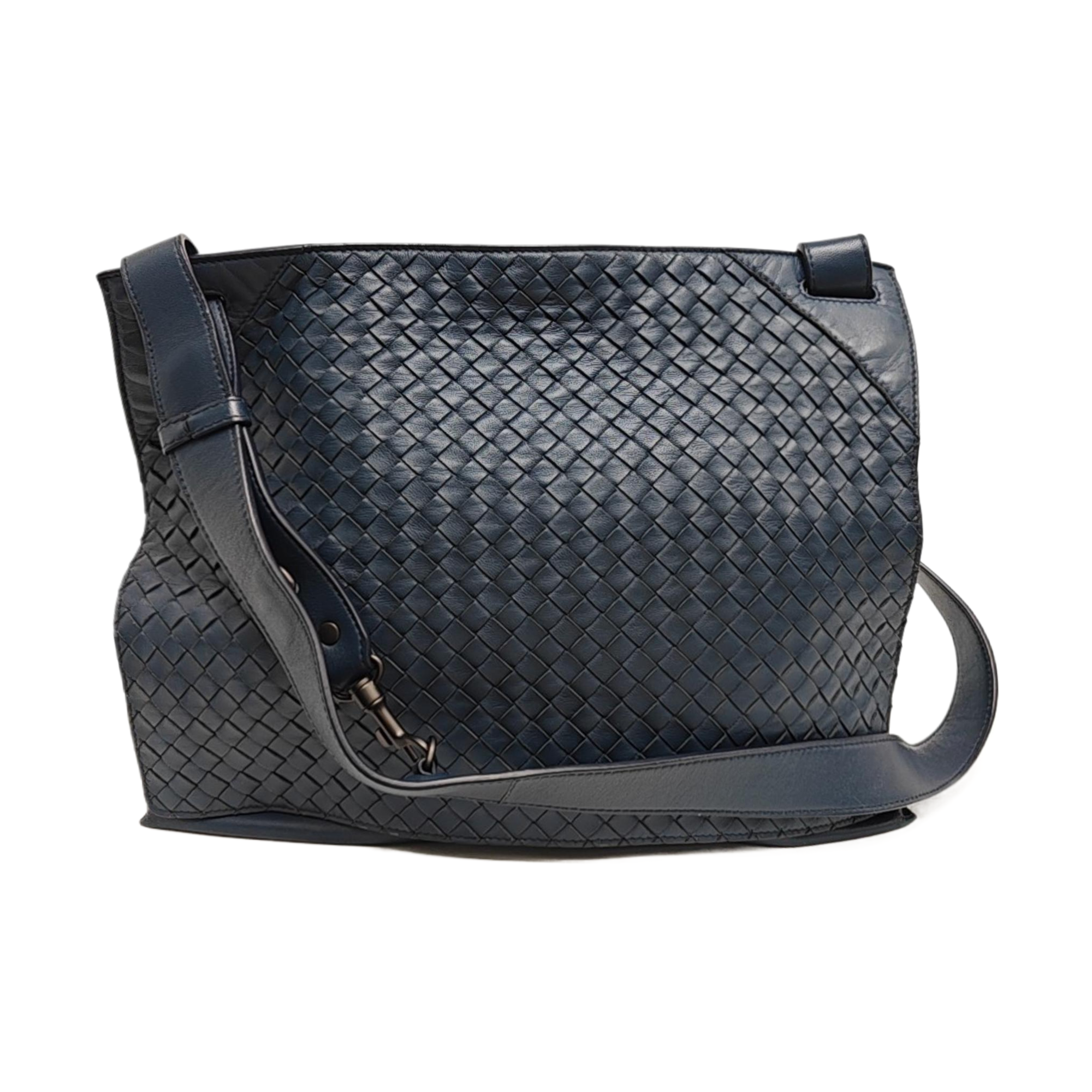 Calfskin Shoulder Bag Blue