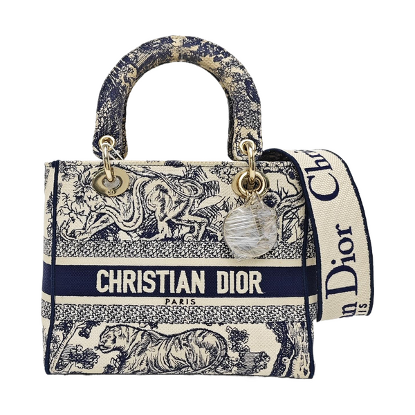 Lady D-Lite Medium Canvas Blue