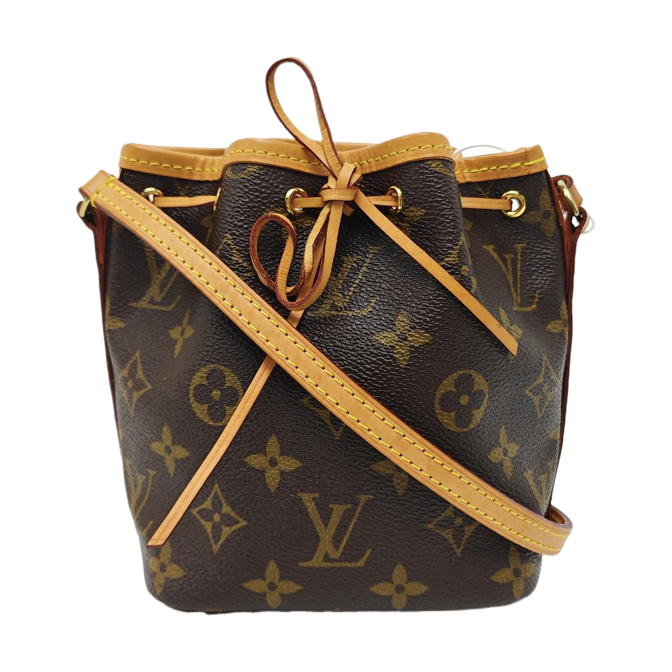 NÉONOÉ Nano Monogram Coated Canvas Brown