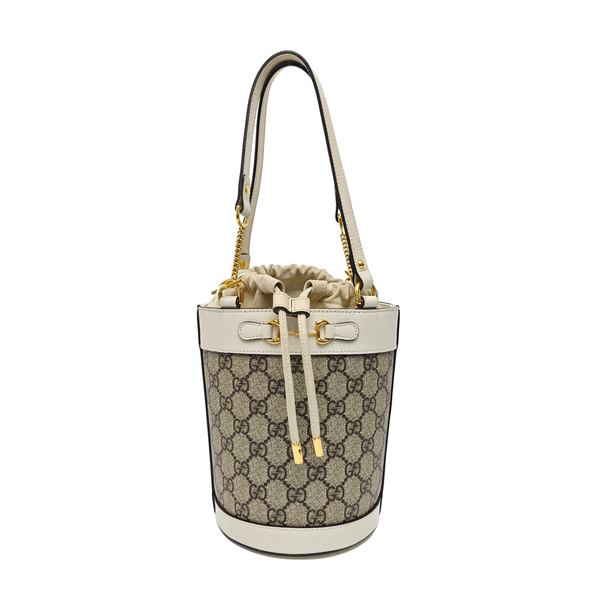 Horsebit 1955 Small Coated Canvas Beige