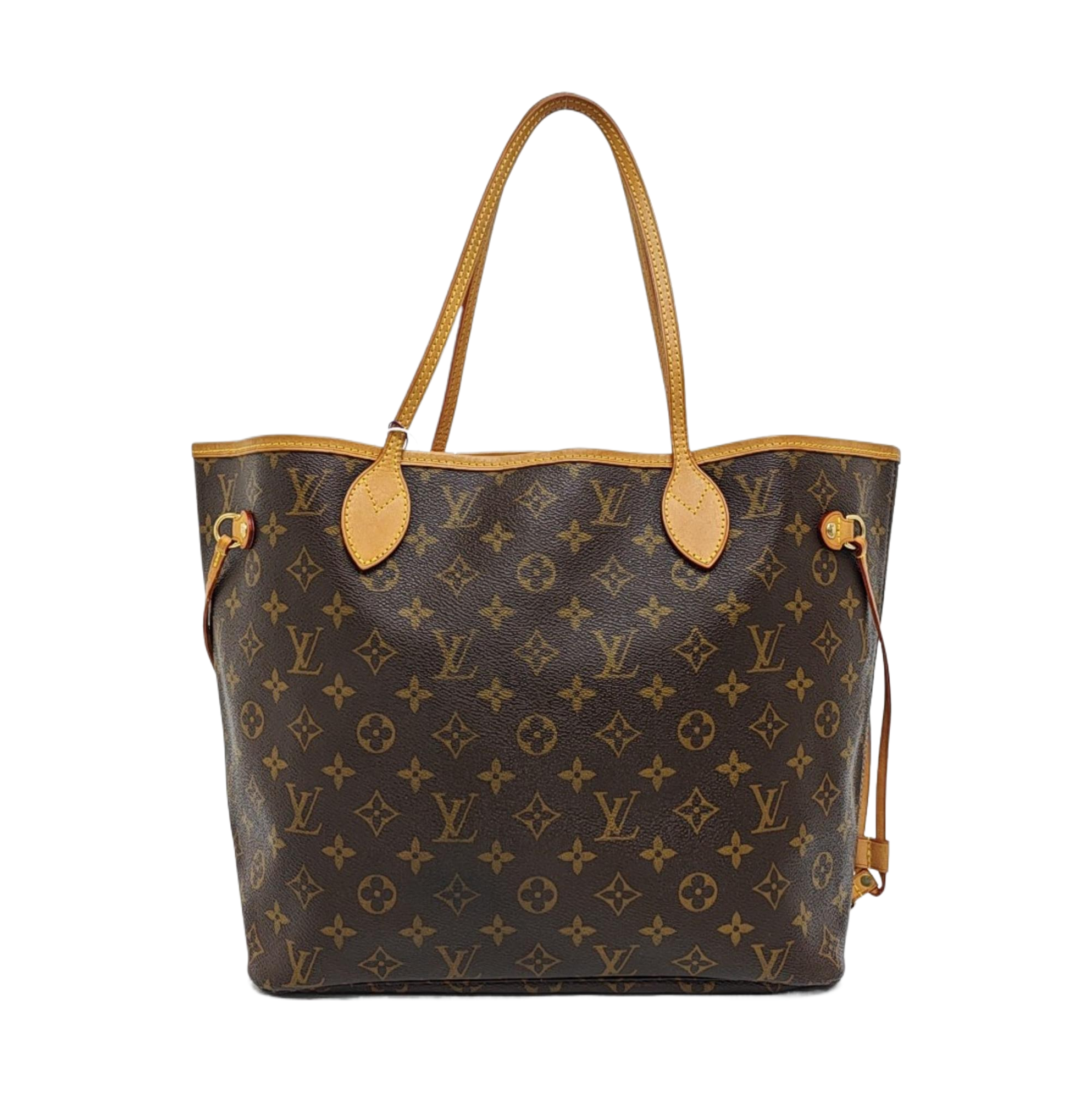 NEVERFULL MM Monogram Coated Canvas Brown