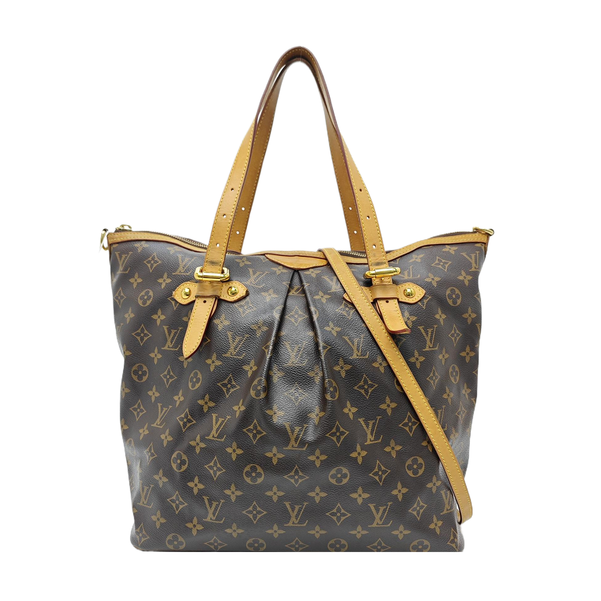 PALERMO GM Monogram Coated Canvas Brown