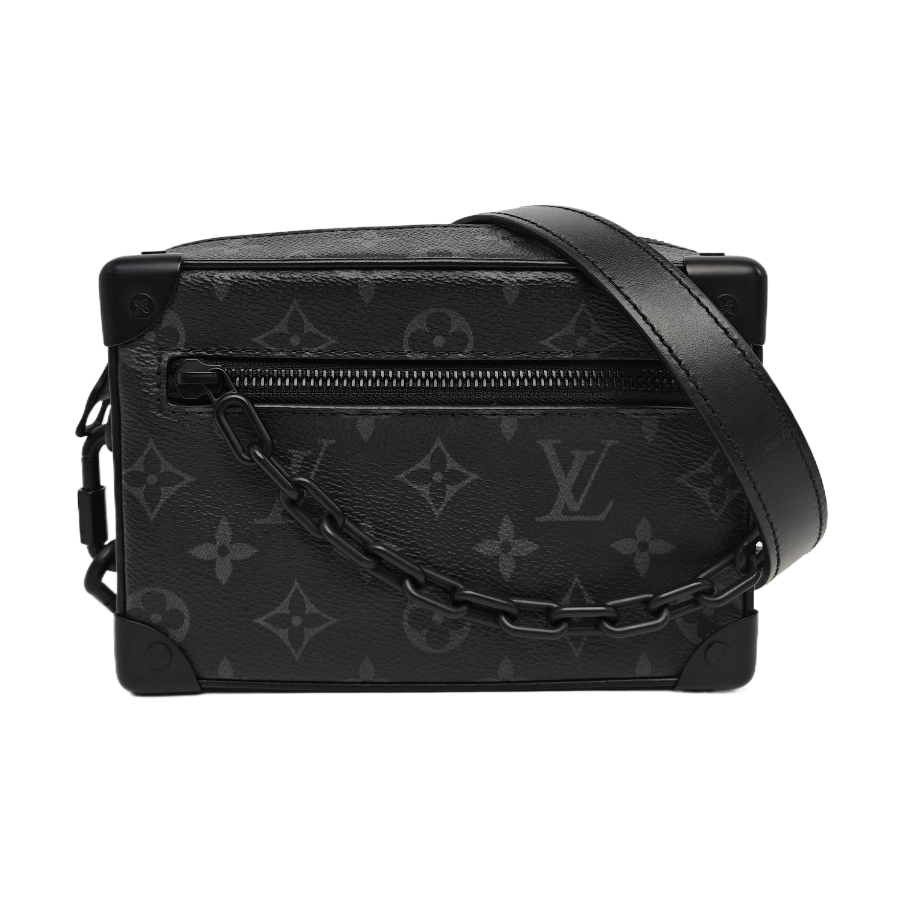 SOFT TRUNK Mini Monogram Coated Canvas Black