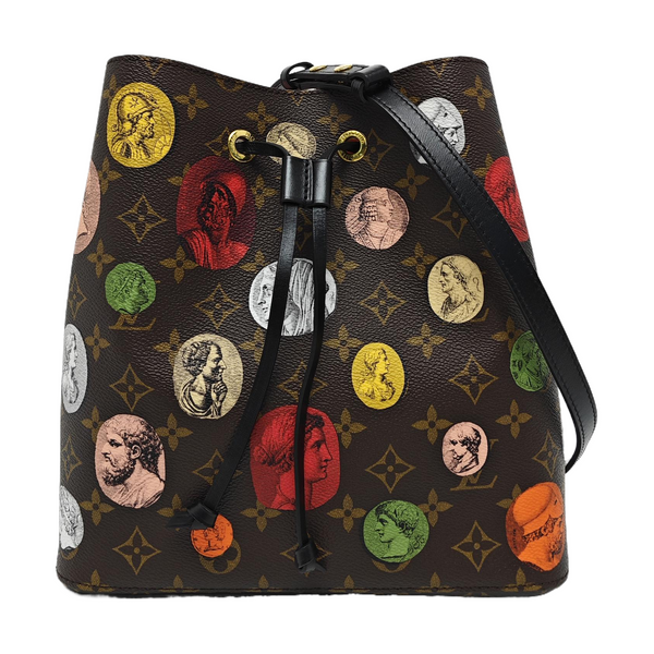 NÉONOÉ MM Monogram Coated Canvas Brown