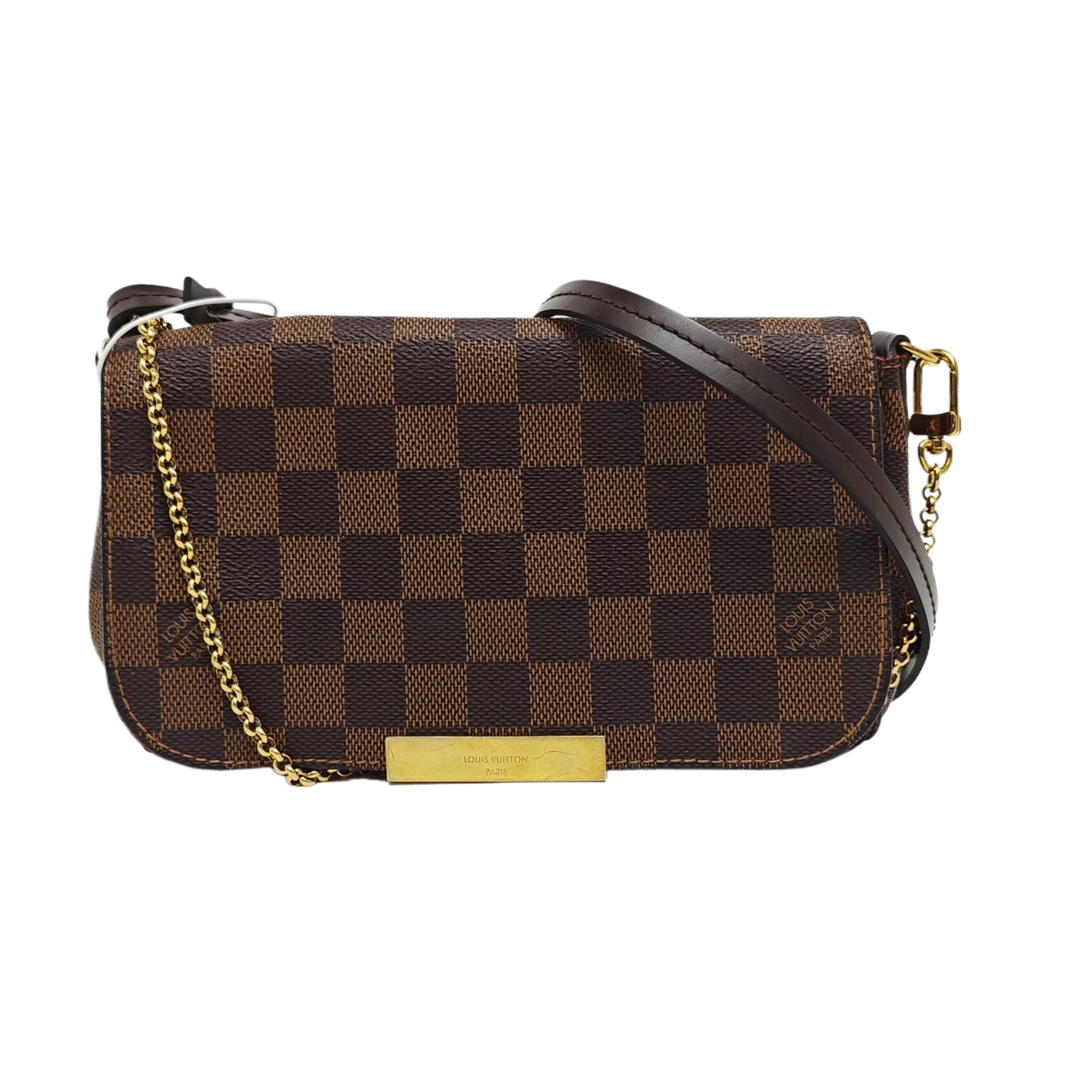 FAVORITE PM Damier Ebene Coated Canvas Brown