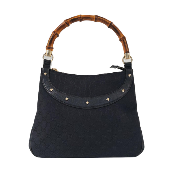 Anita Monogram Canvas Black