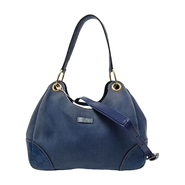 Canvas Shoulder Bag Blue