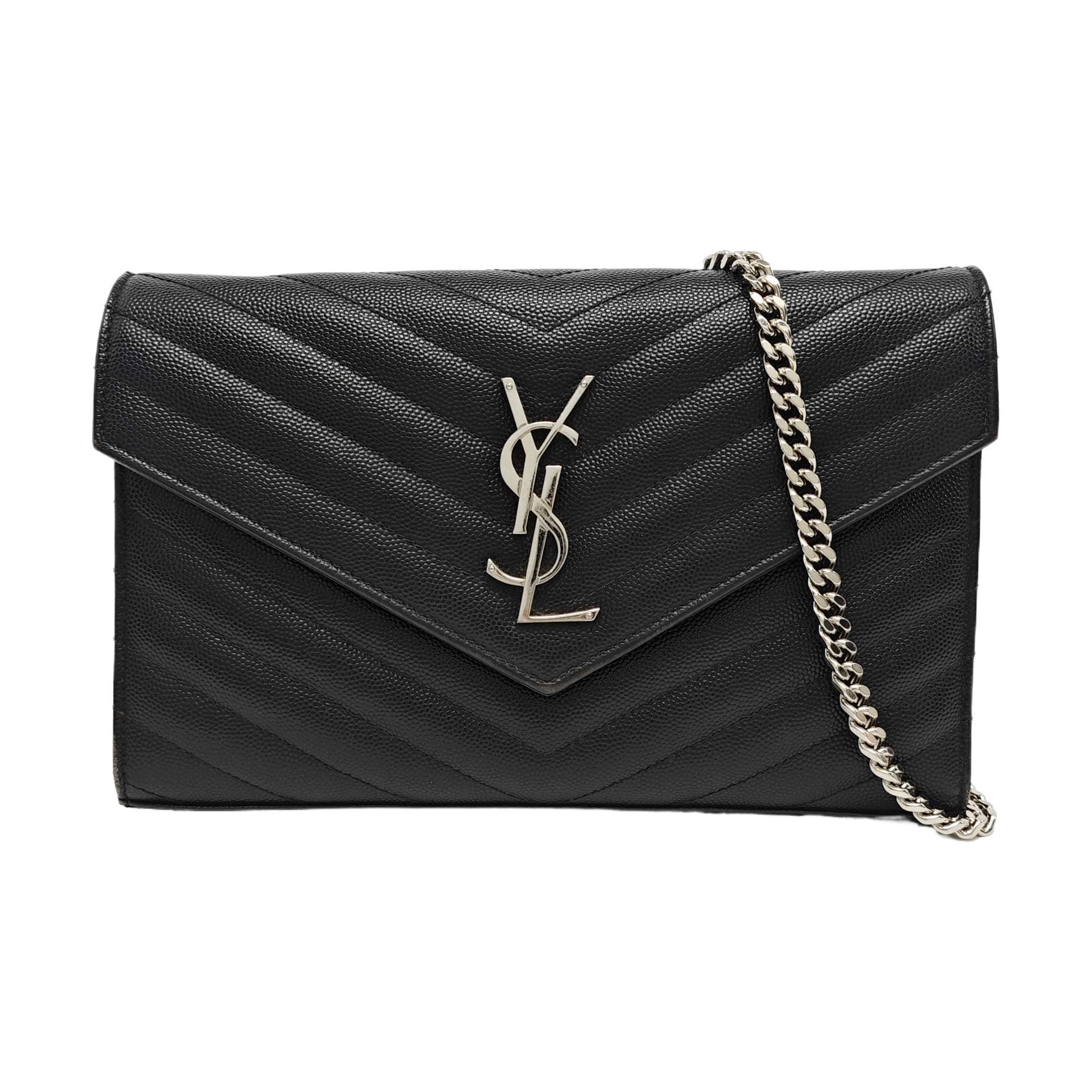 MONOGRAM Medium Chevron, Quilted Calfskin Black