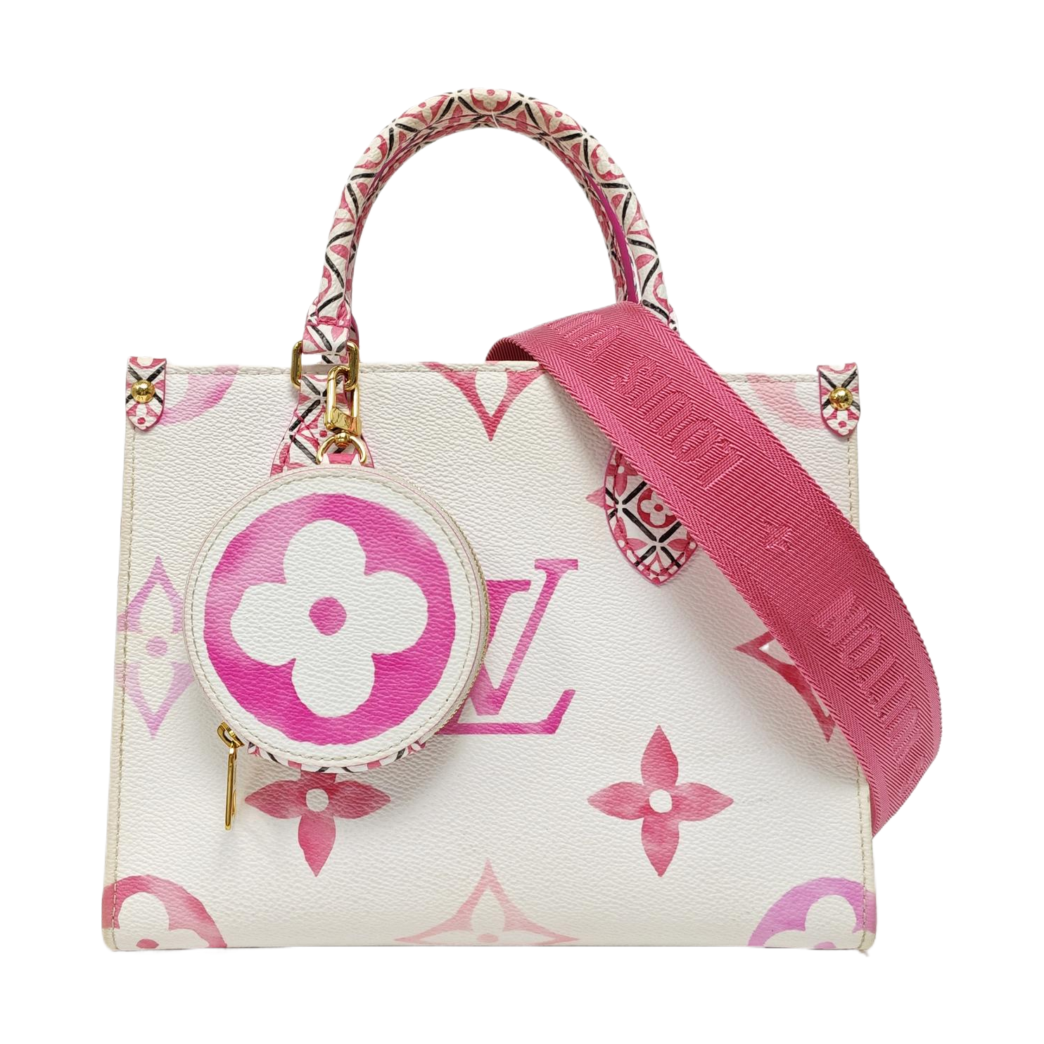 ONTHEGO PM Monogram Coated Canvas White