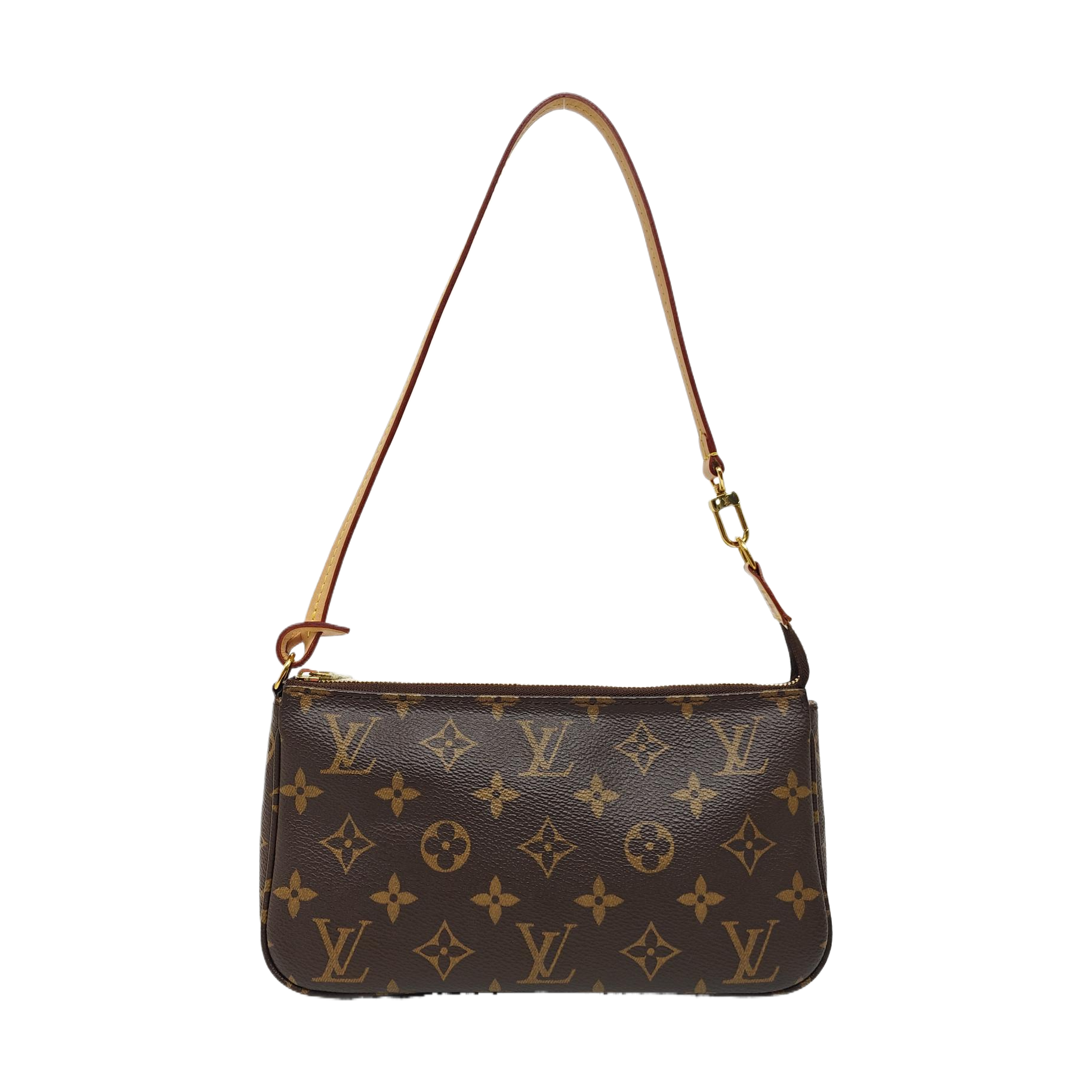 ACCESSOIRES GM Monogram Coated Canvas Brown