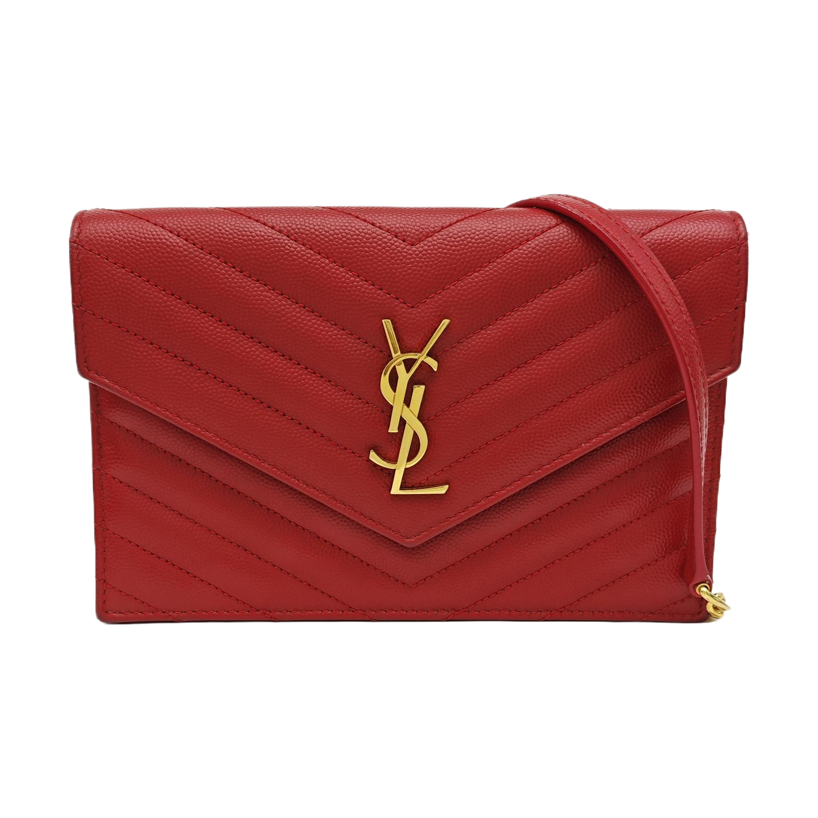 MONOGRAM WOC Quilted Calfskin Red