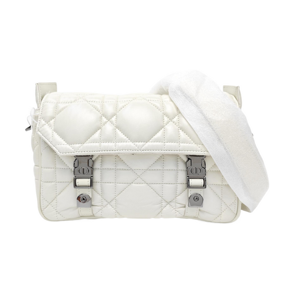 Diorcamp Small Cannage Calfskin White