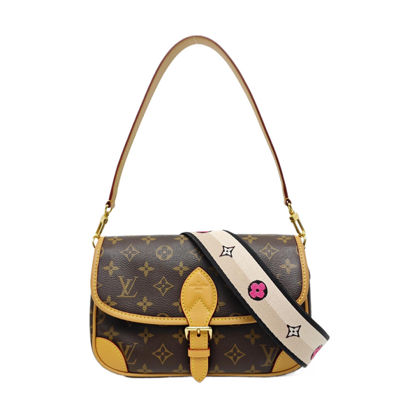 DIANE Monogram Coated Canvas Brown