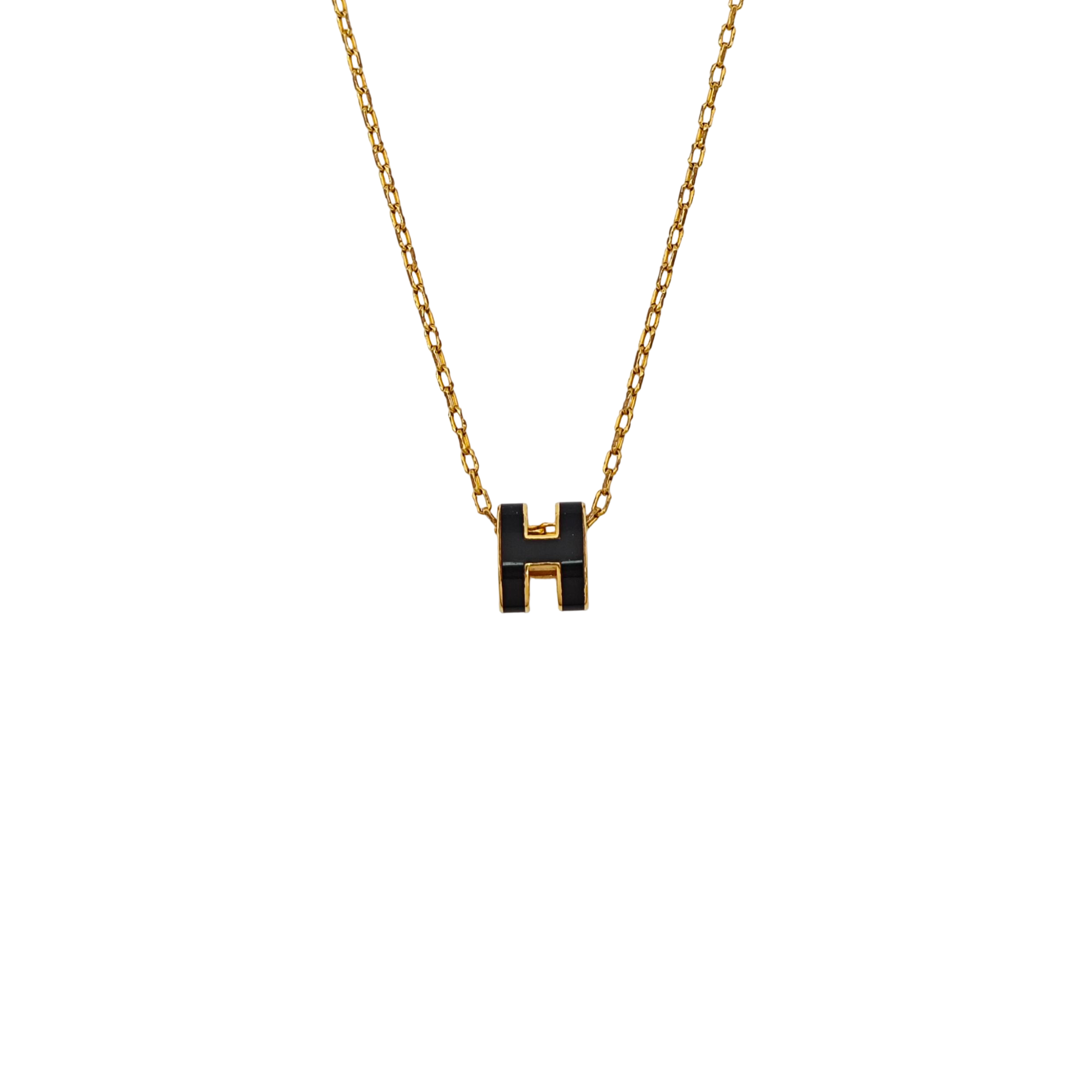 Pop H Metal Gold Necklace
