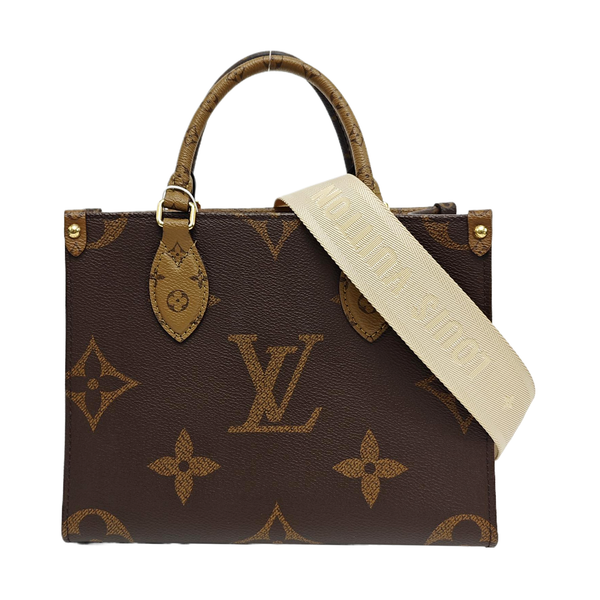 ONTHEGO PM Monogram Coated Canvas Brown