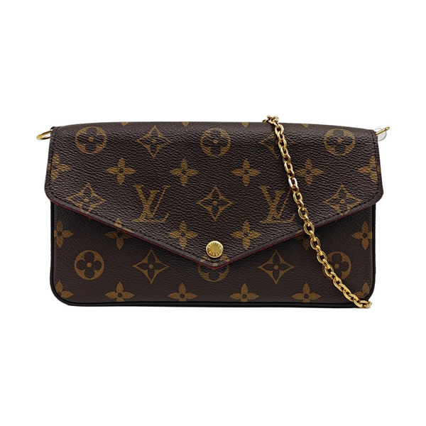 FÉLICIE Monogram Coated Canvas Brown