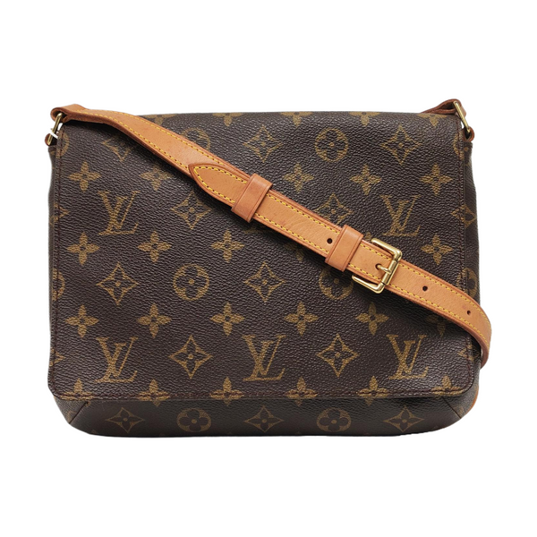 MUSETTE TANGO Monogram Coated Canvas Brown