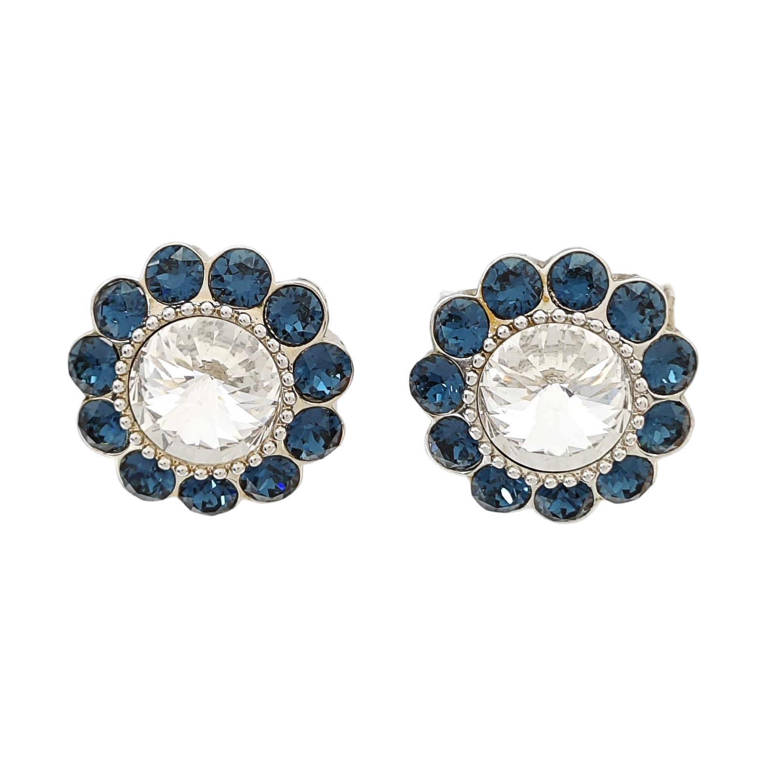 Metal Clear Clip On Earrings
