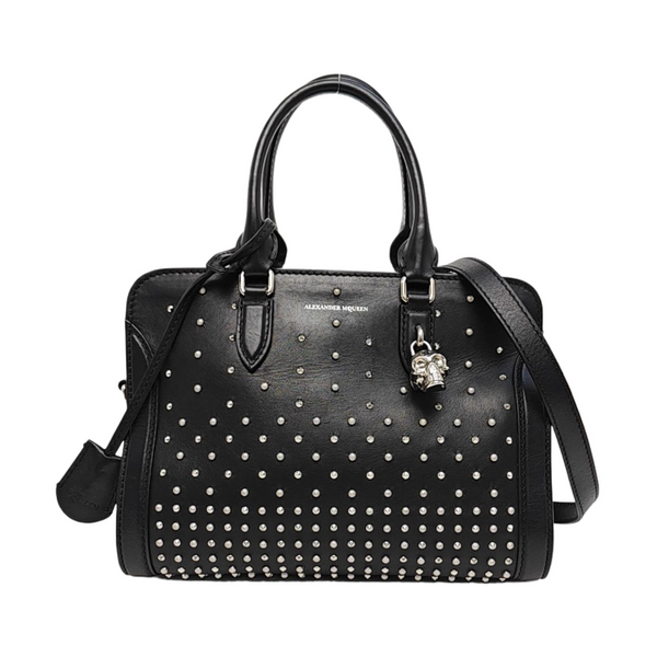Leather Shoulder Bag Small Black