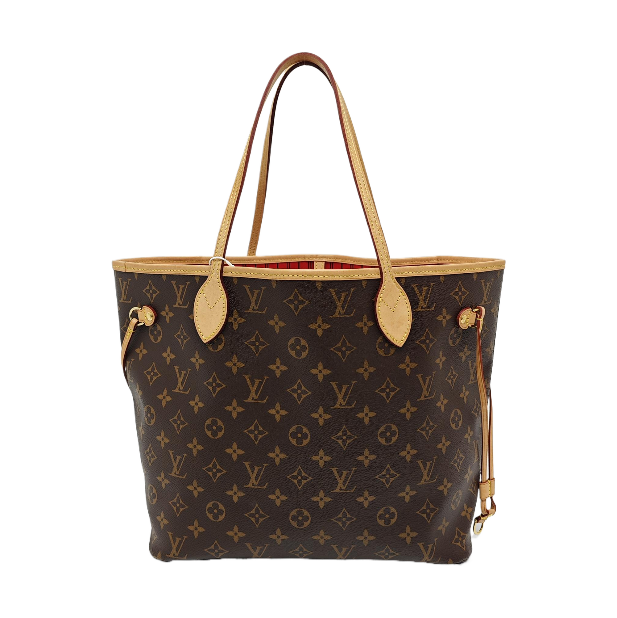 NEVERFULL MM Monogram Coated Canvas Brown