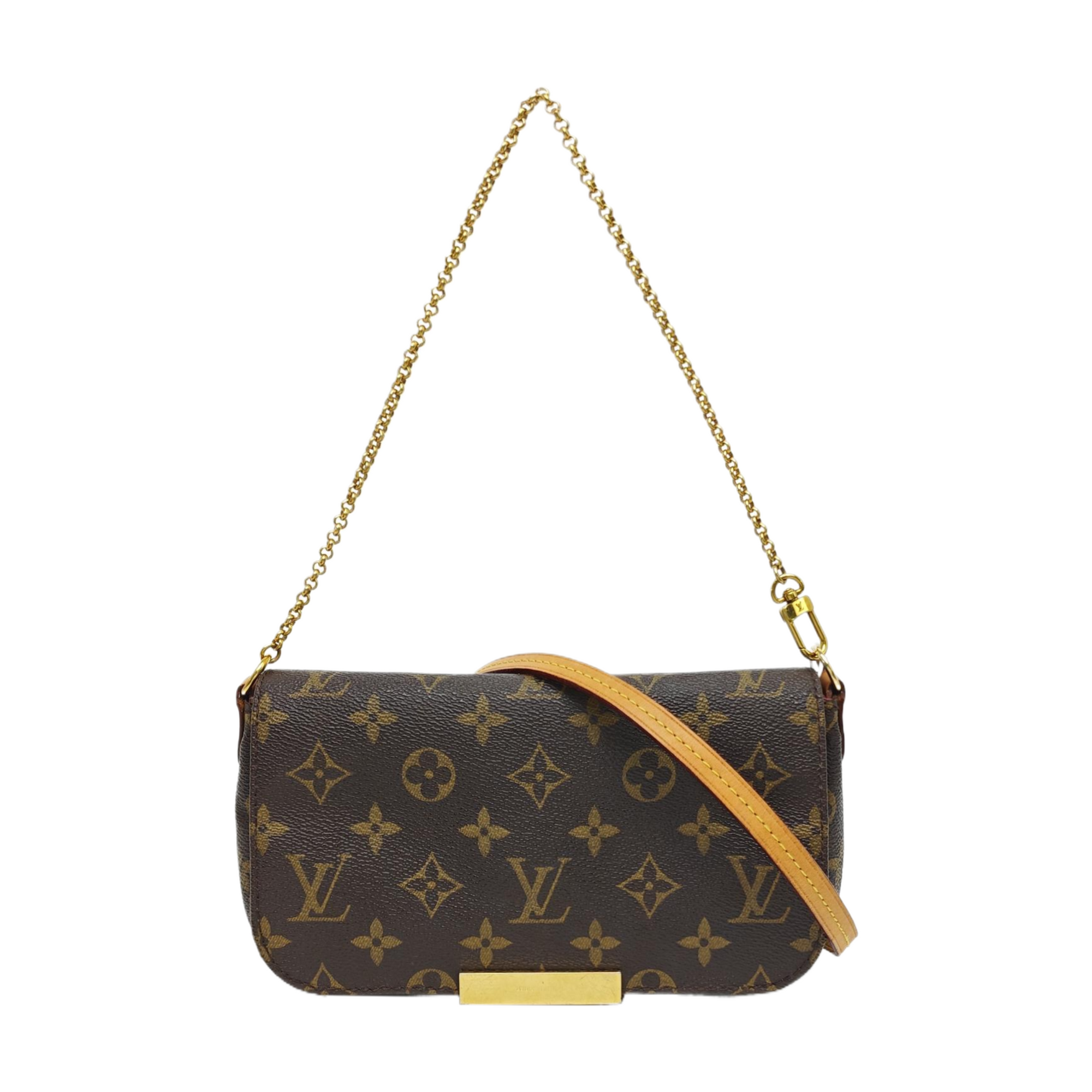 FAVORITE PM Monogram Coated Canvas Brown