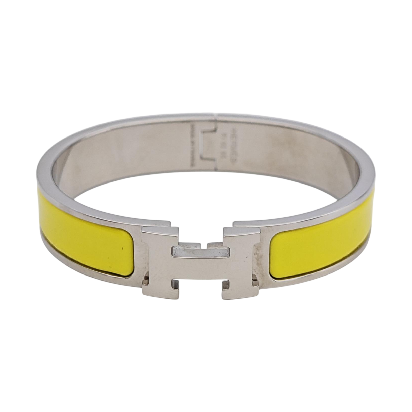 Clic H Metal Silver Bangle