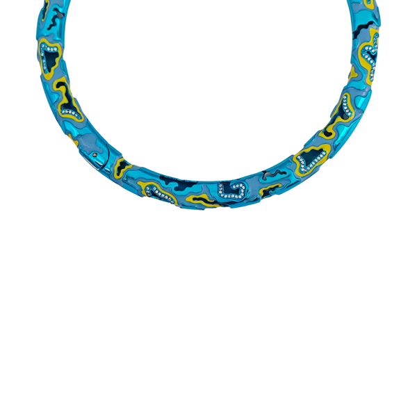 Synthetic Crystal Blue Necklace