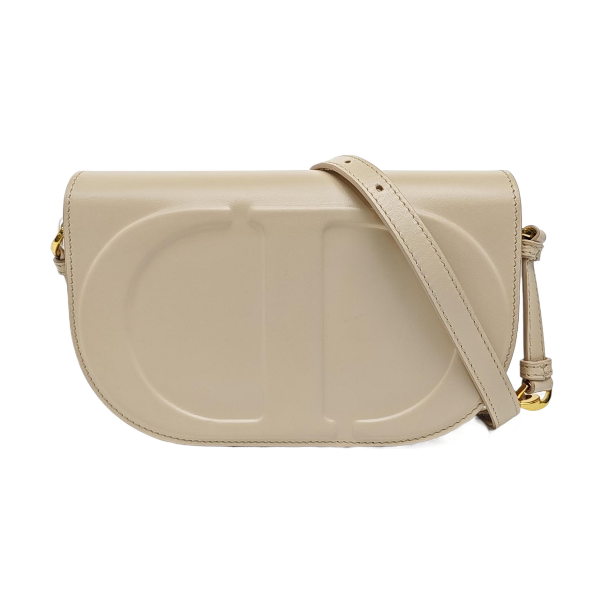 Calfskin Shoulder Bag Beige
