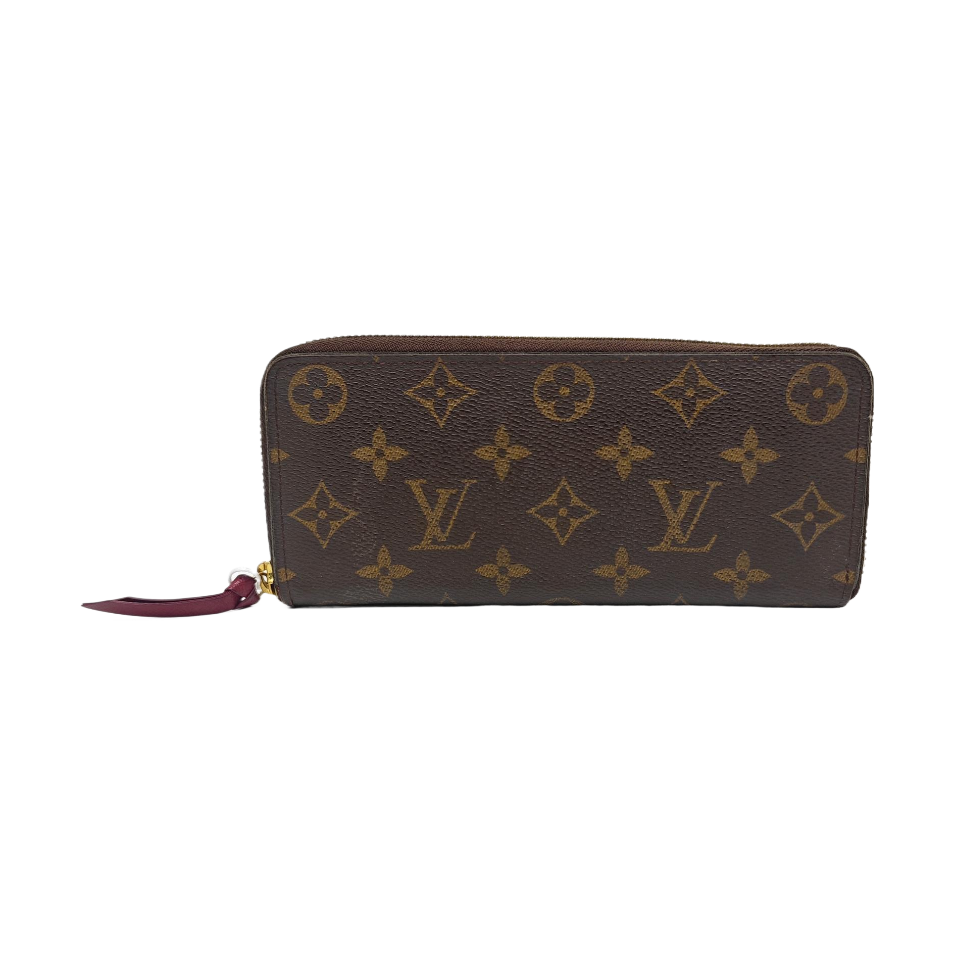 CLÉMENCE Monogram Coated Canvas Brown Wallet