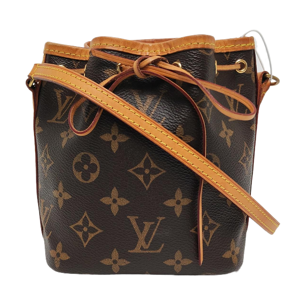 NÉONOÉ Nano Monogram Coated Canvas Brown