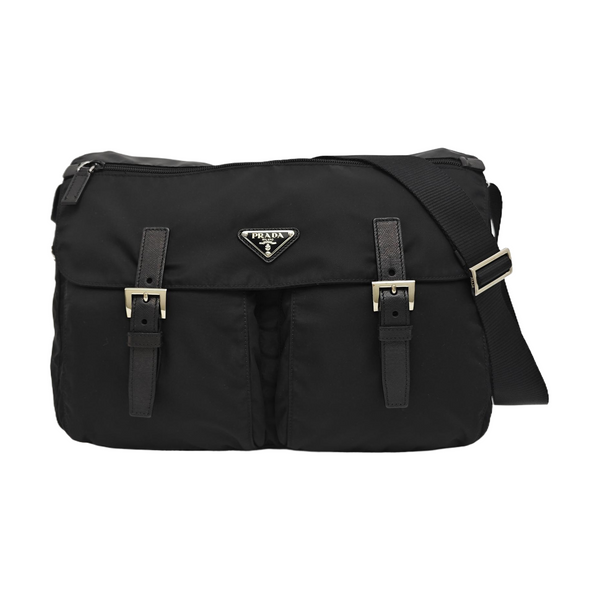Vela Messenger Bag Nylon Black