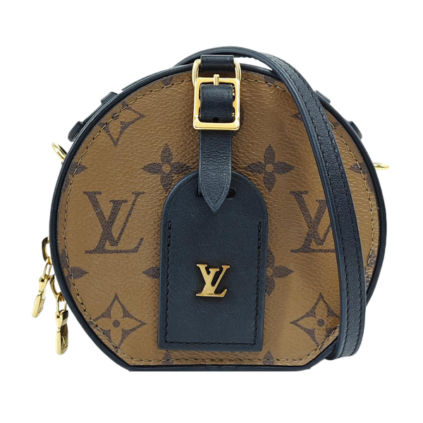 BOITE CHAPEAU Mini Monogram Coated Canvas Brown