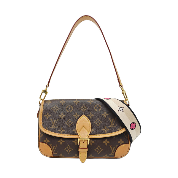 DIANE Monogram Coated Canvas Brown