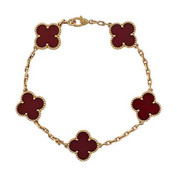 Vintage Alhambra 18k Gold Bracelet