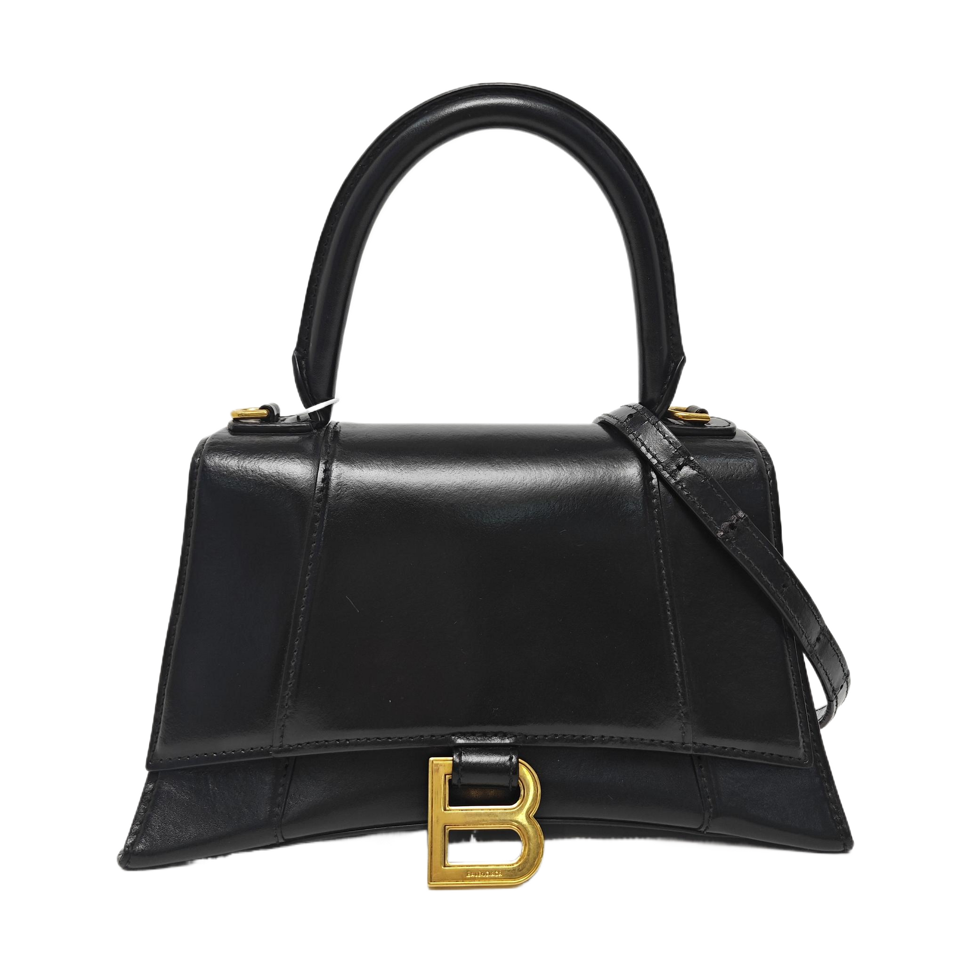 Hourglass S Calfskin Black
