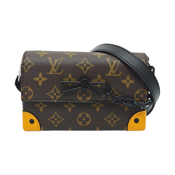 SOFT TRUNK Mini Monogram Coated Canvas Brown