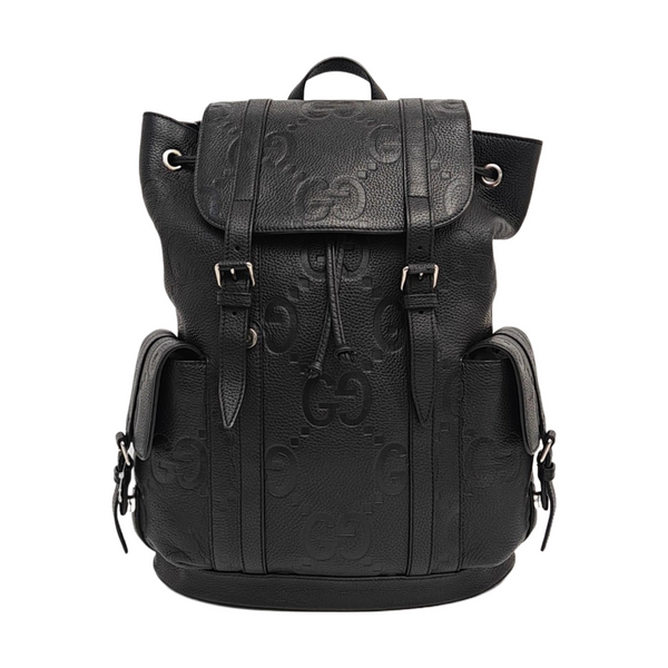 Monogram Calfskin Backpack Large Black