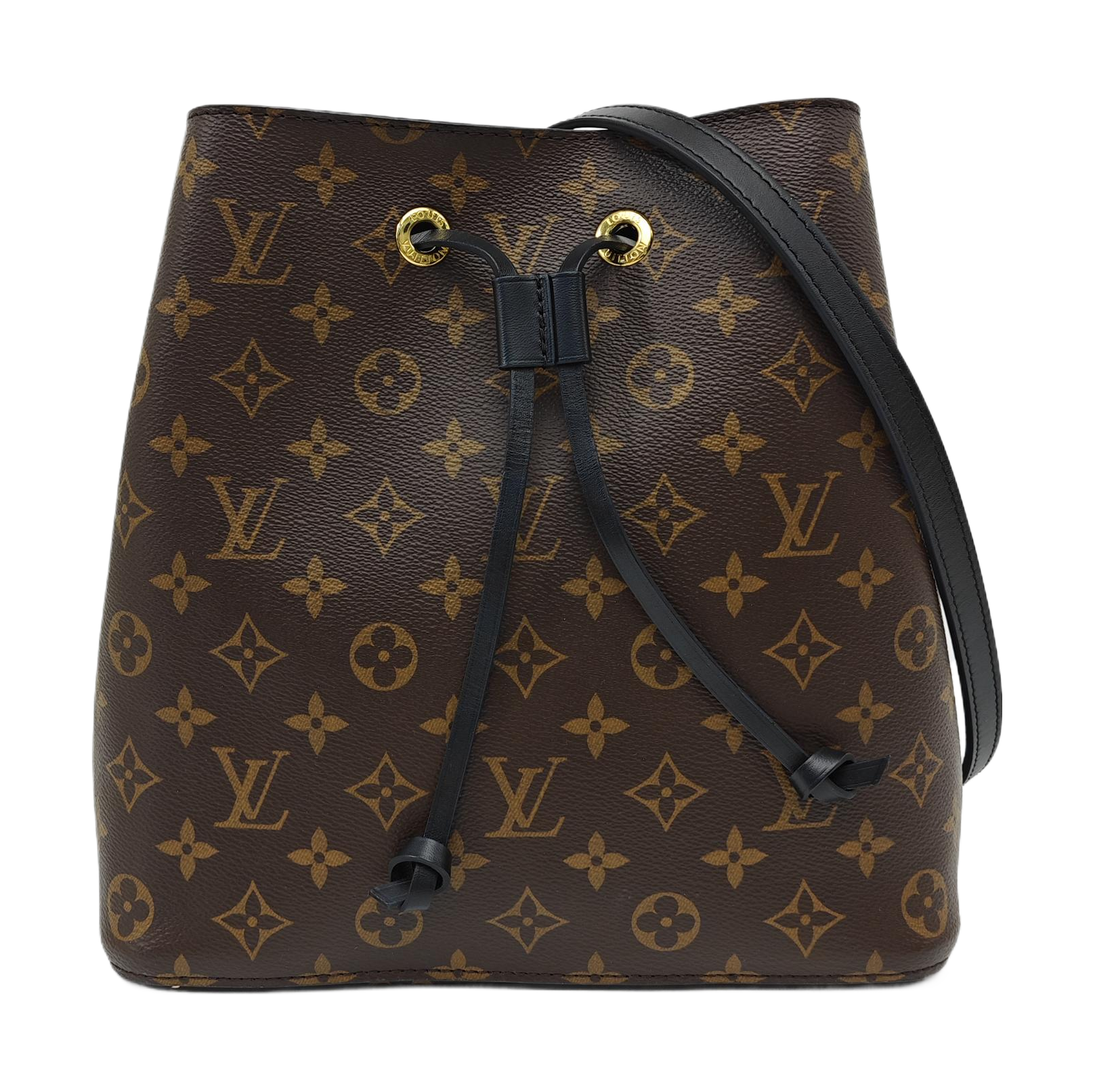 NÉONOÉ MM Monogram Coated Canvas Brown