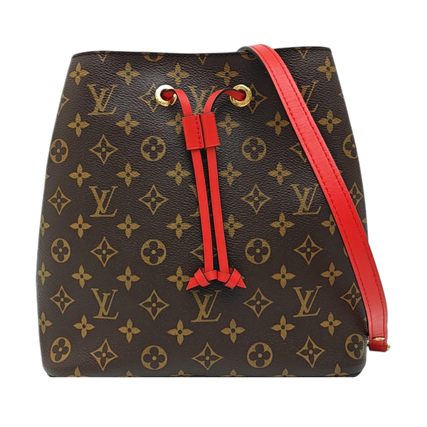 NÉONOÉ MM Monogram Coated Canvas Brown