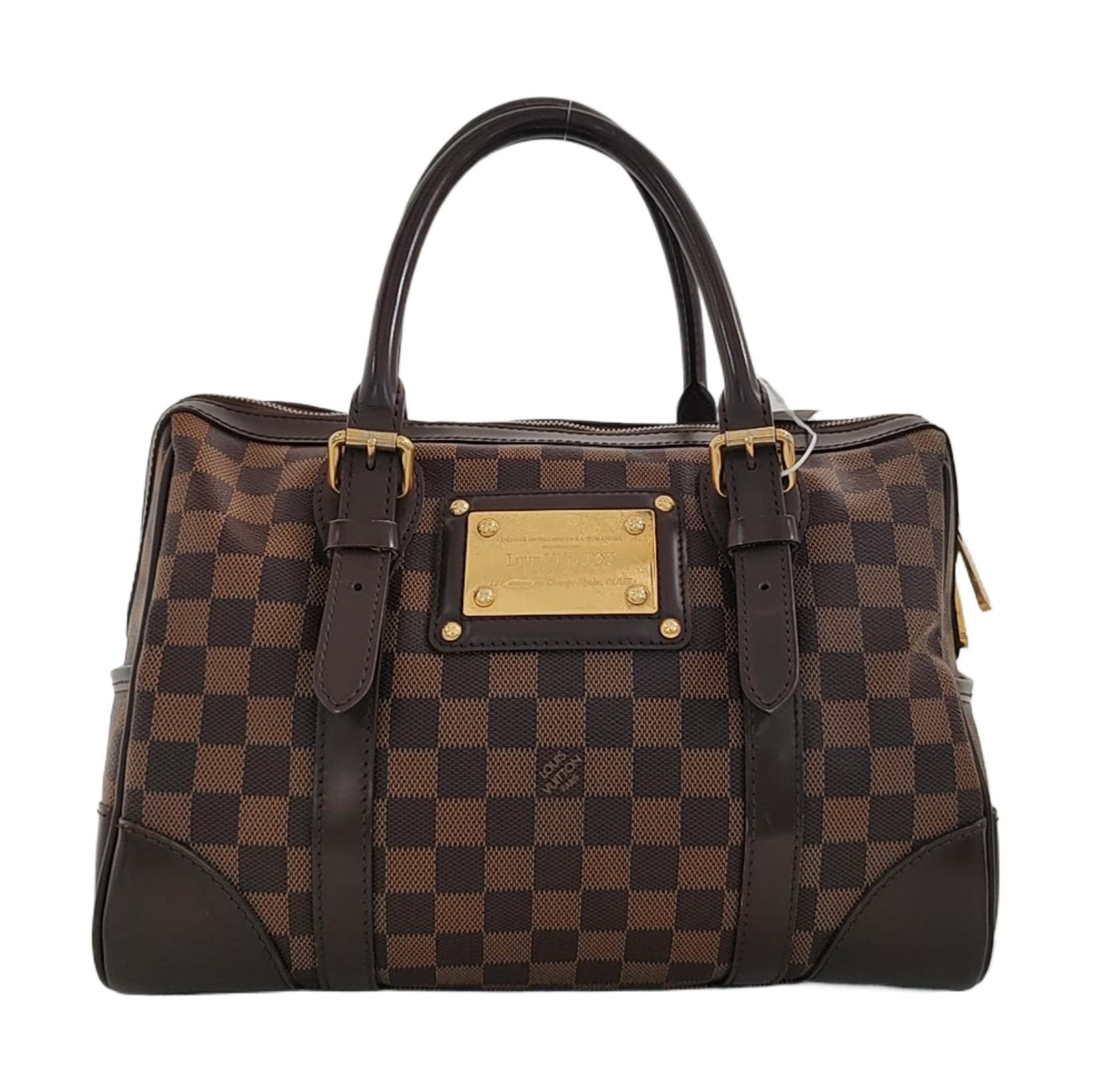 BERKELEY Damier Ebene Coated Canvas Brown