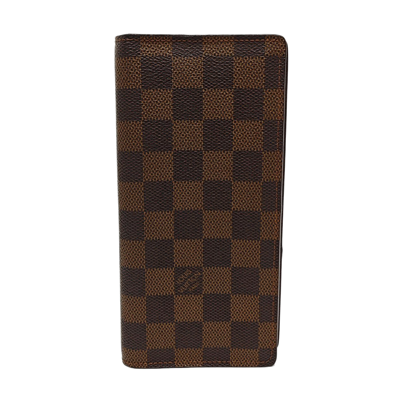 Damier Ebene Coated Canvas Wallet Brown