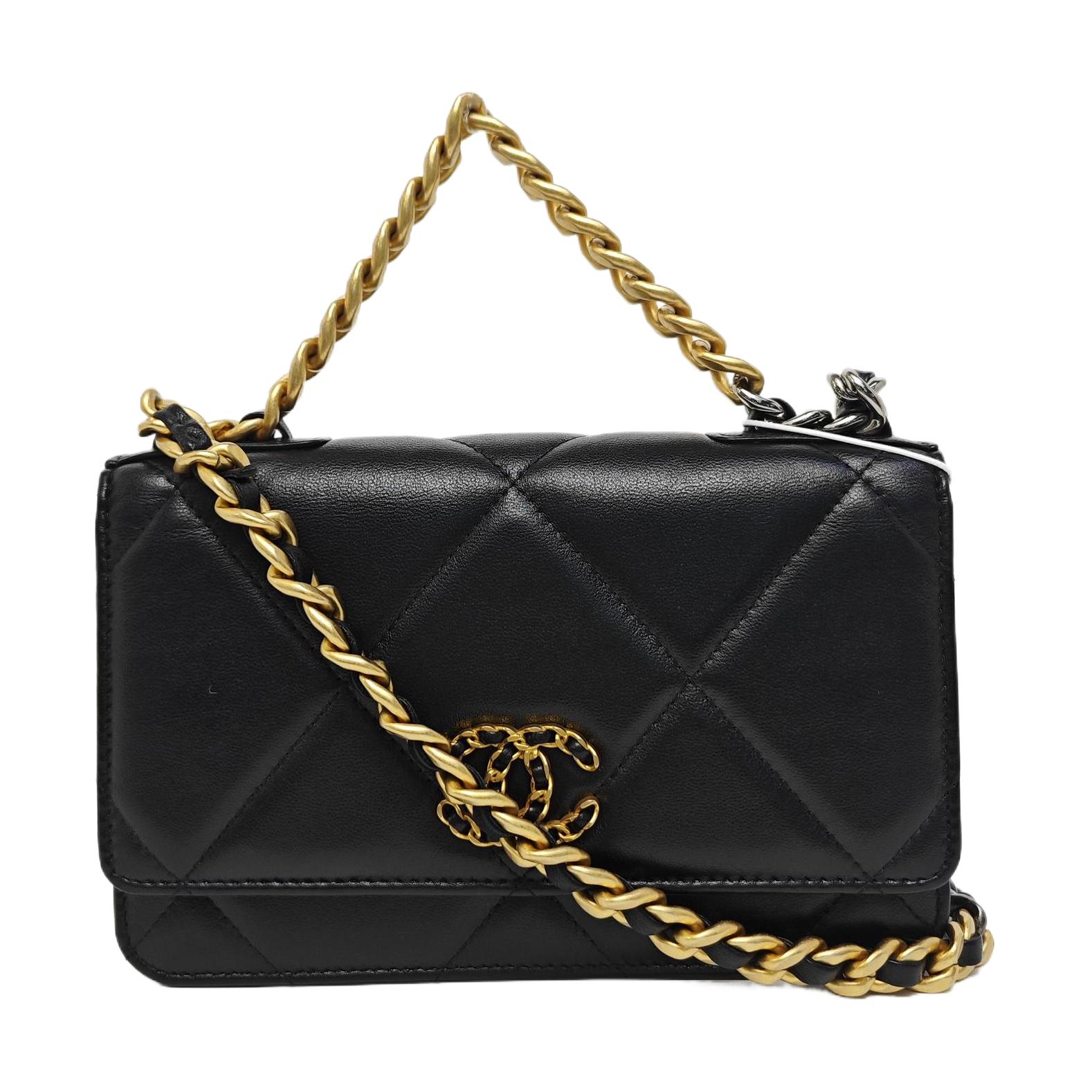 CHANEL 19 WOC Quilted Lambskin Black