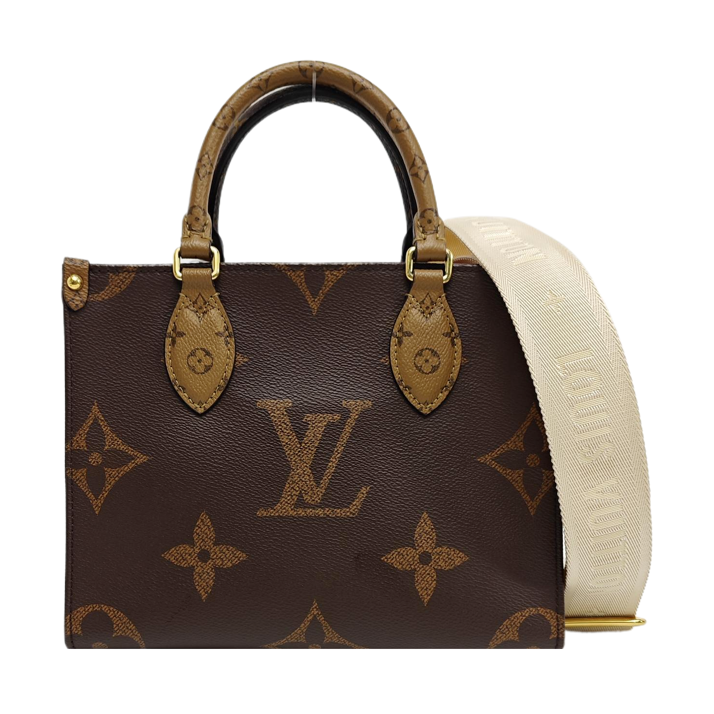 ONTHEGO PM Monogram Coated Canvas Brown