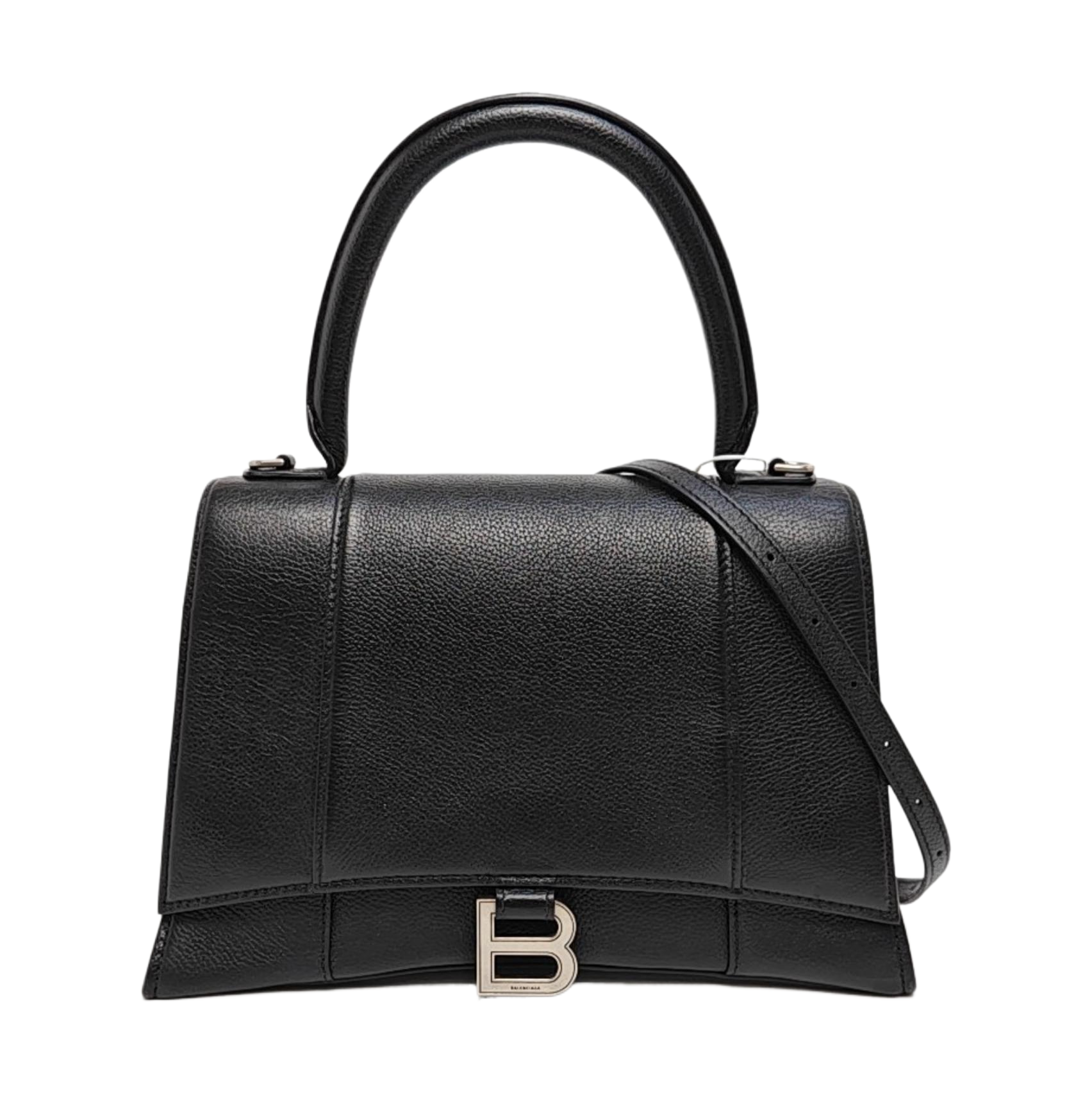 Hourglass Small Calfskin Black