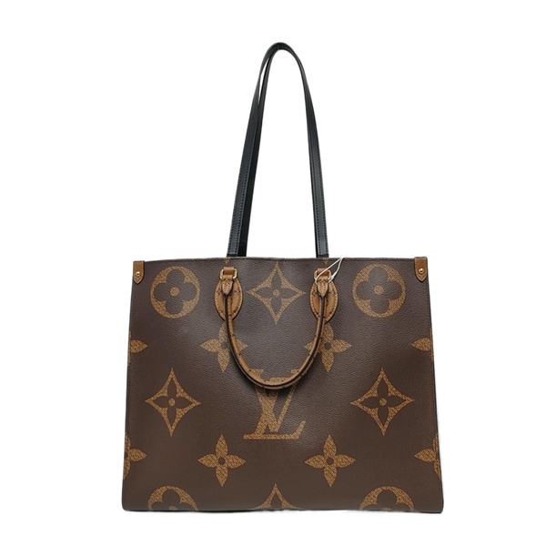 Authenticated pre-owned  ONTHEGO GM Monogram Coated Canvas Brown - Tote Bag at Looply